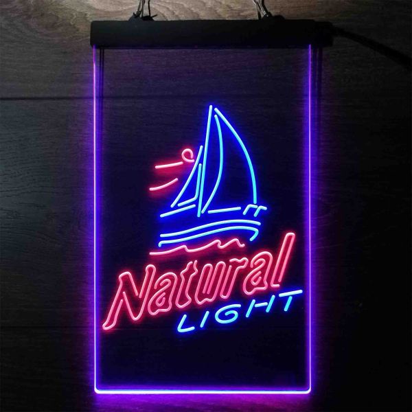 Natural Light Sailboat Dual LED Neon Light Sign